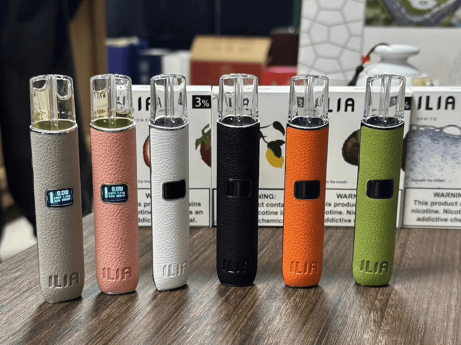 【6色可選】ILIA輕奢皮革主機|哩亞輕奢皮革電子煙主機|兼容一代煙彈:圖片 2
